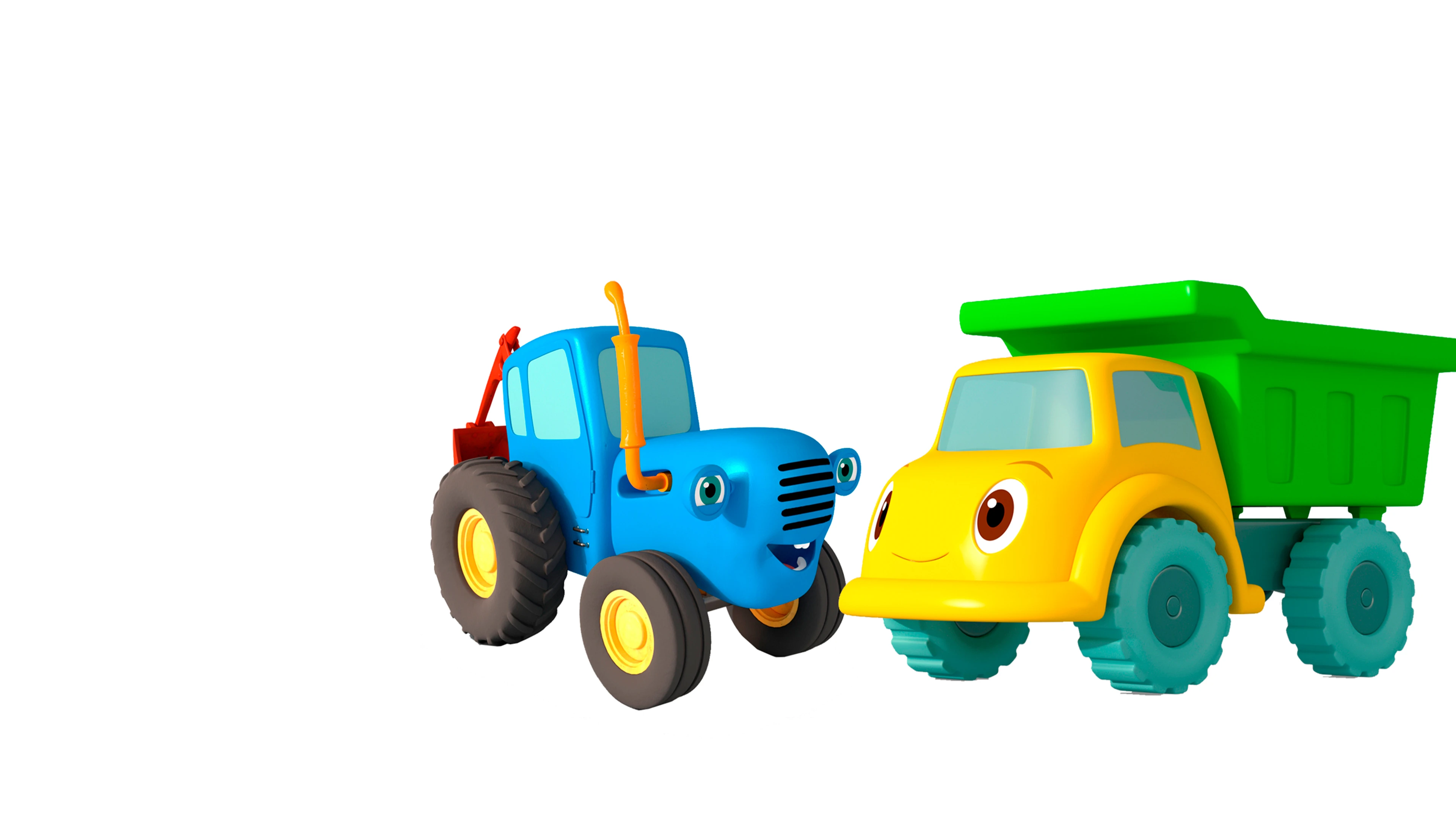 Синий трактор